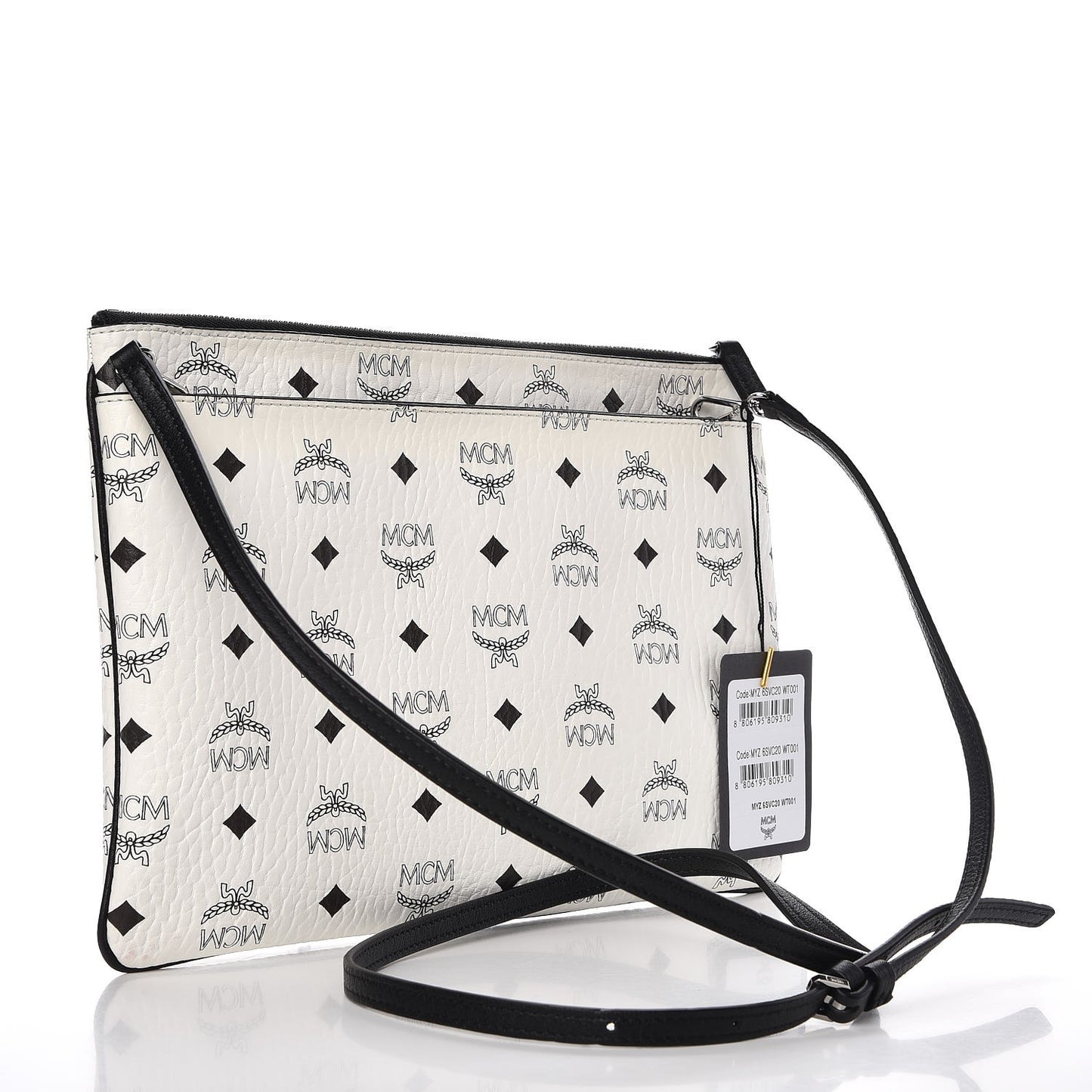 Visetos Large Crossbody Black White
