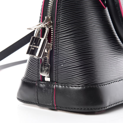 Louis Vuitton Epi Alma BB Black Hot Pink 7 of 14