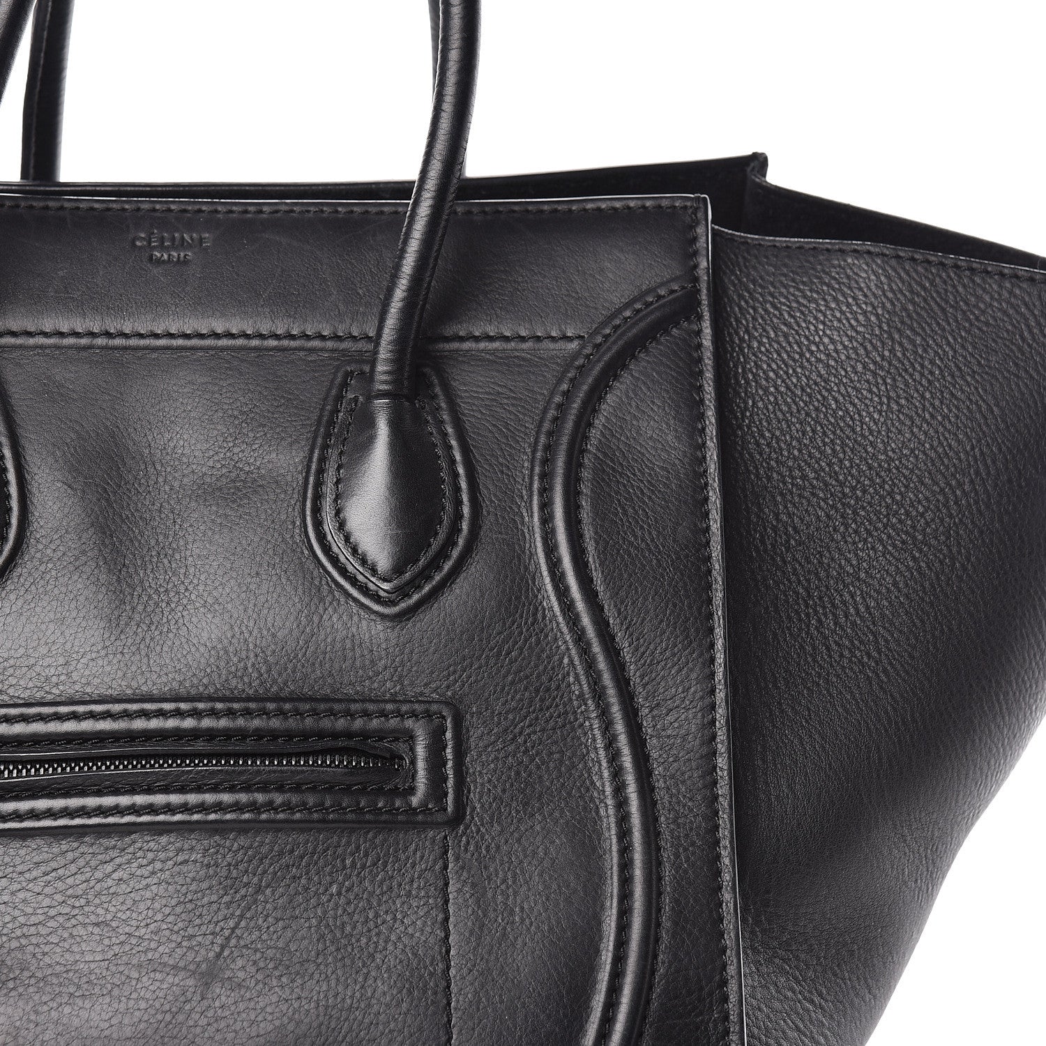 Celine Smooth Calfskin Medium Phantom Luggage Black 20 of 20