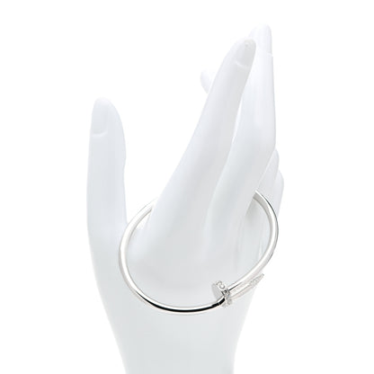 Cartier 18K White Gold Diamond Juste Un Clou Bracelet 18 2 of 5