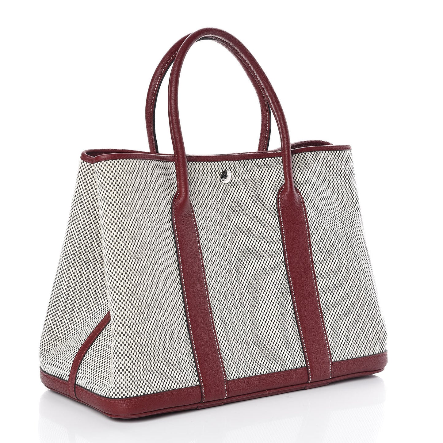 Buffle Skipper Toile Garden Party 36 MM Tote Rouge H