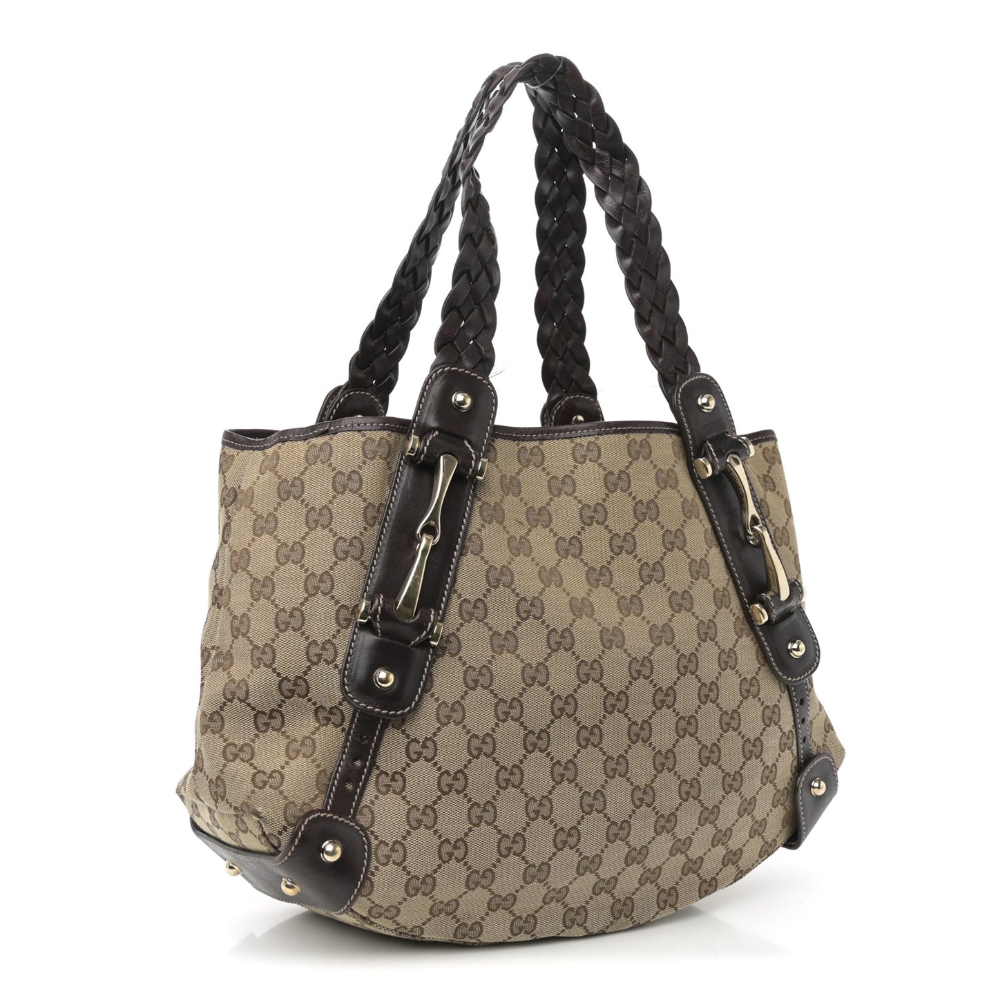 Monogram Small Pelham Shoulder Bag Dark Brown
