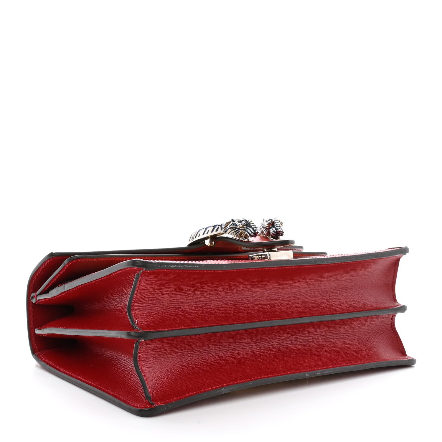Gucci Snakeskin Azalea Calfskin Enamel Small Dionysus Shoulder Bag New Rock New Cherry Red Electric Blue 4 of 10