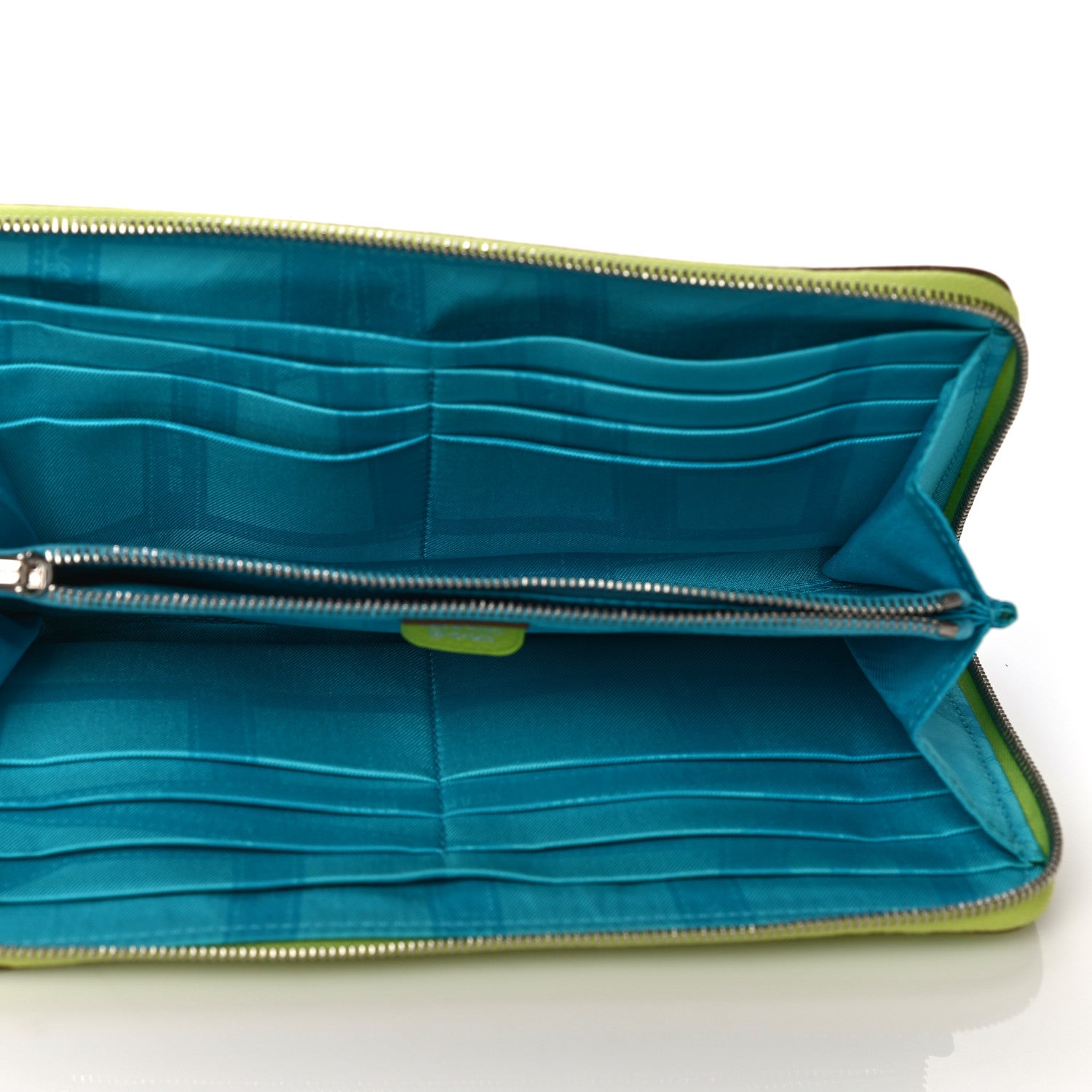 Hermes Epsom Silk'In Wallet Kiwi Lichen 5 of 16