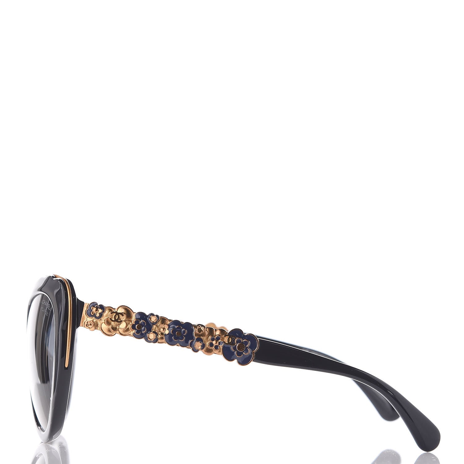 Chanel Polarized Bijou Cat Eye Sunglasses 5354 Navy 2 of 9