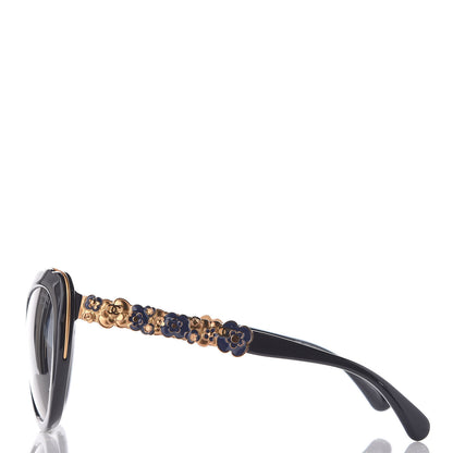 Chanel Polarized Bijou Cat Eye Sunglasses 5354 Navy 2 of 9