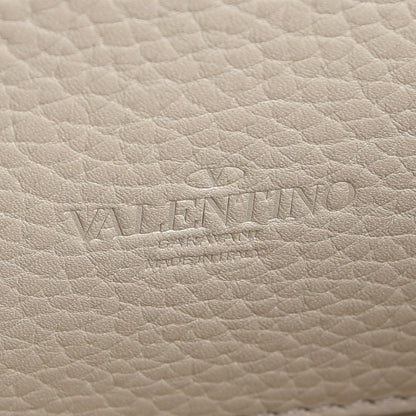 Valentino Garavani Pebbled Calfskin Medium Rockstud Flip Lock Crossbody Bag Light Ivory 6 of 6
