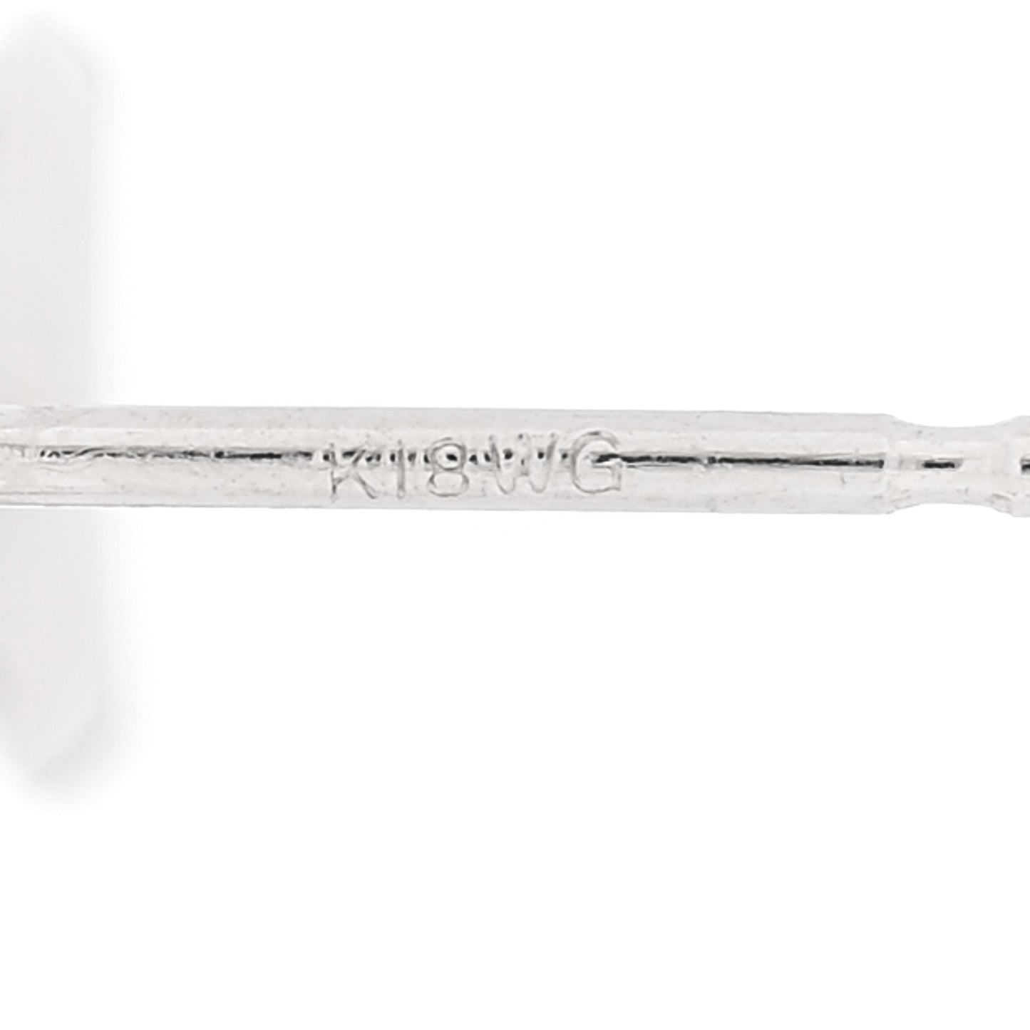18K White Gold Diamond .80ctw Drop Earrings