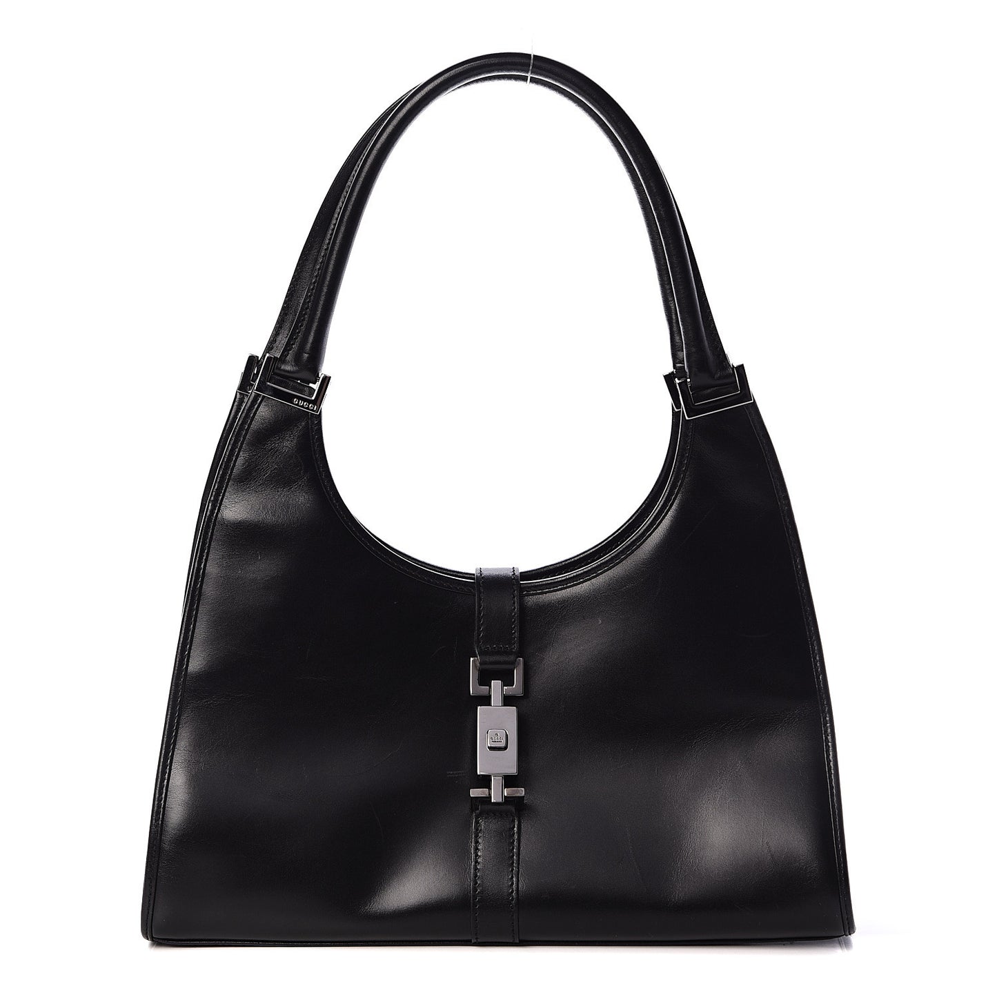 Calfskin Bardot Shoulder Bag Black