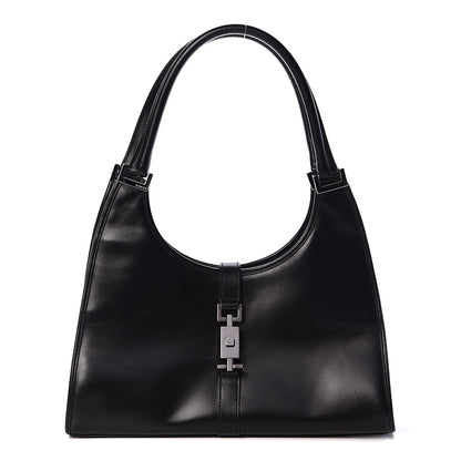 Gucci Calfskin Bardot Shoulder Bag Black 1 of 17