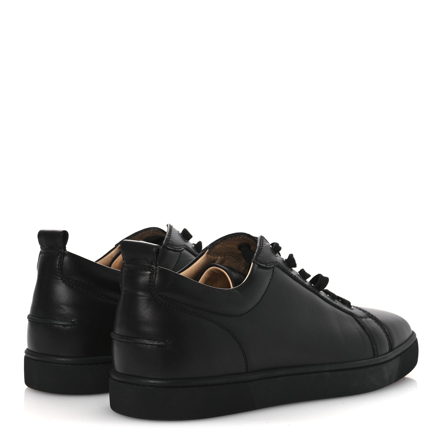 Calfskin Mens Low Top Sneaker 43.5 Black