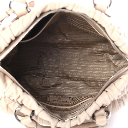 Prada Nappa Gaufre Tote Cera 4 of 5