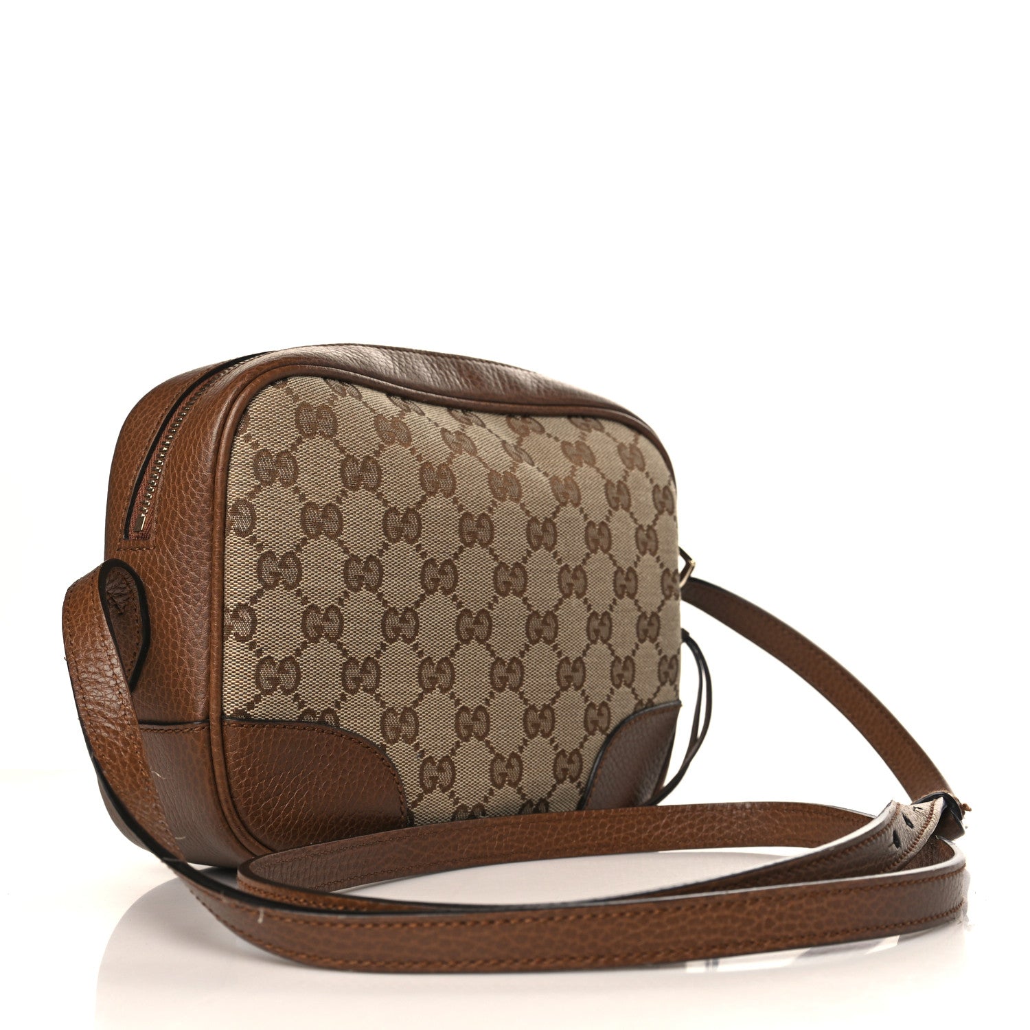 Gucci Monogram Mini Bree Messenger Bag Beige Tabacco 3 of 11