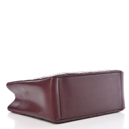 Chanel Caviar Quilted Grand Shopping Tote GST Burgundy 4 of 8