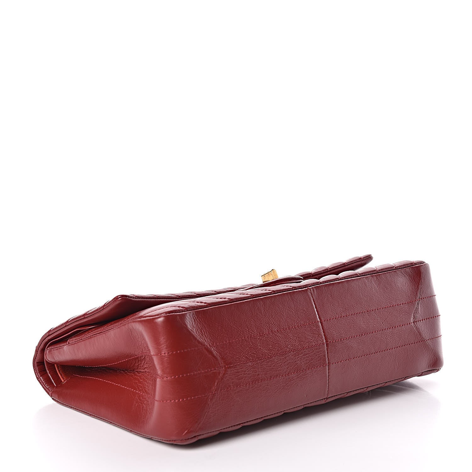 Chanel Aged Calfskin Chevron Quilted 2.55 Reissue 226 Flap Red 4 of 10