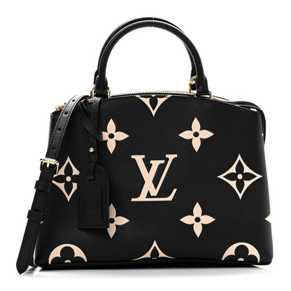 Louis Vuitton Empreinte Monogram Giant Petit Palais Black Beige 1 of 9