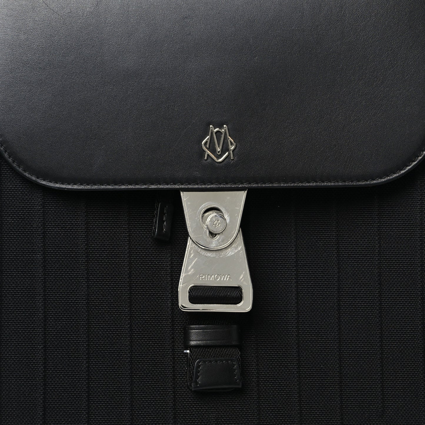 Canvas Calfskin Never Still Small Backpack Black
