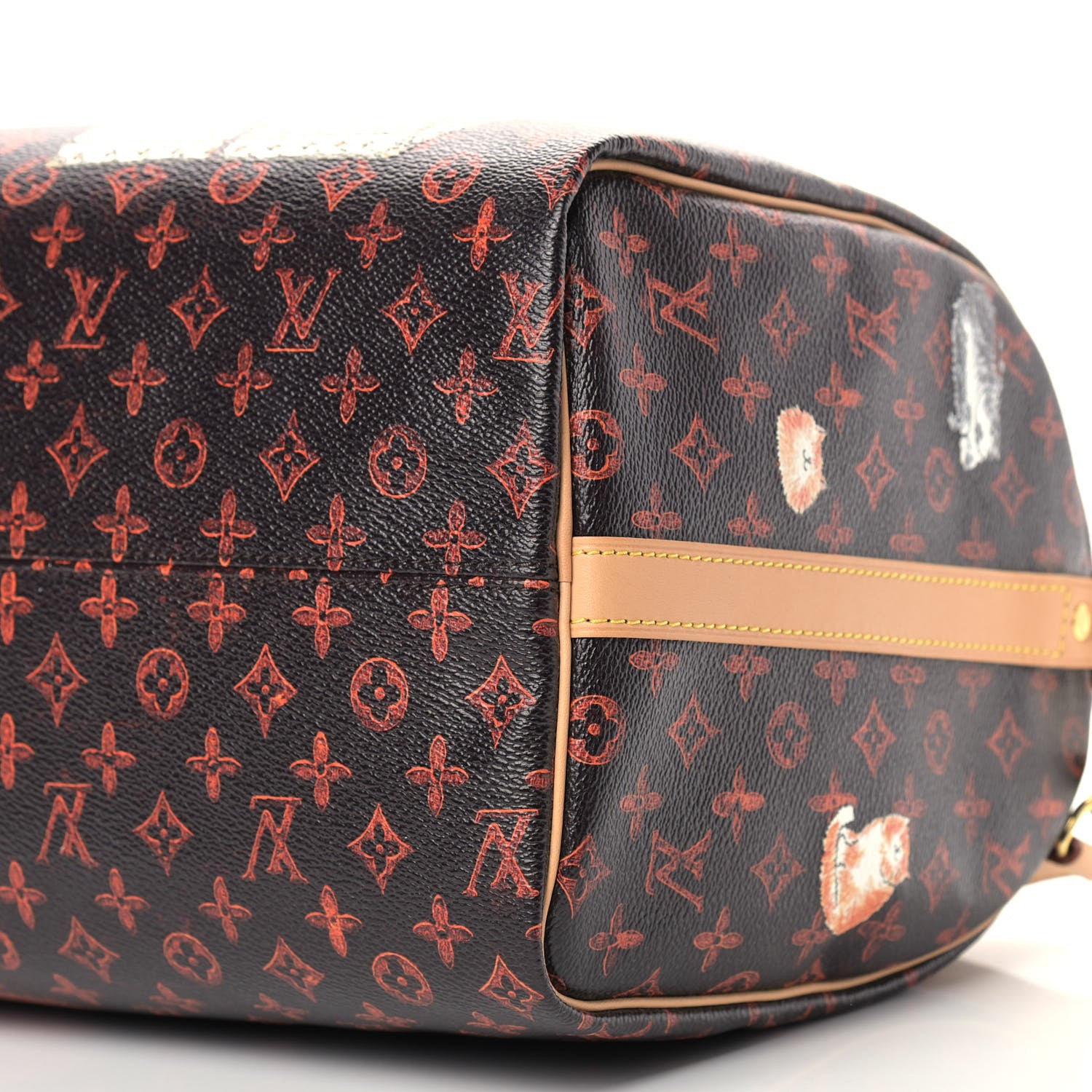 Louis Vuitton Catogram Speedy Bandouliere 30 Marron 9 of 9