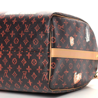 Louis Vuitton Catogram Speedy Bandouliere 30 Marron 9 of 9
