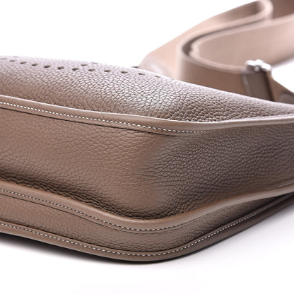 Hermes Taurillon Clemence Evelyne III PM Etoupe 9 of 13