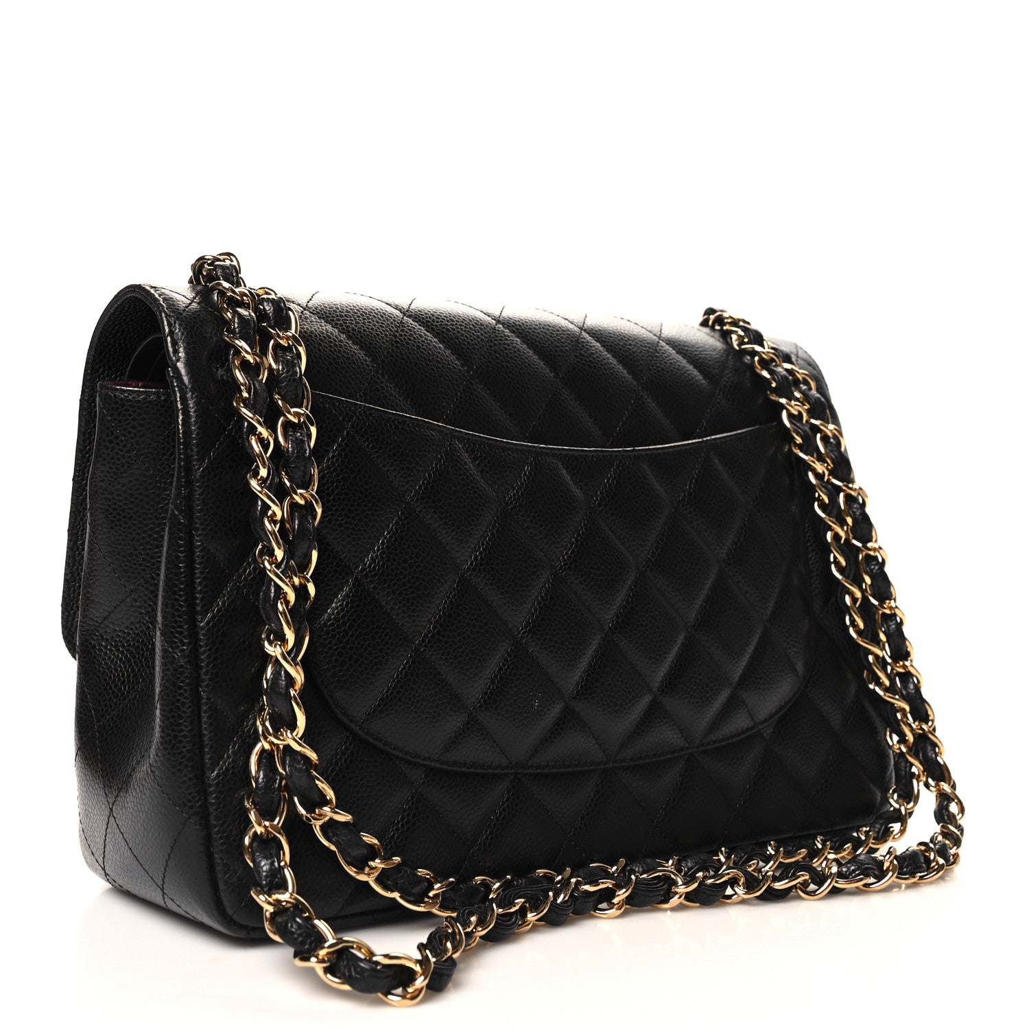 Chanel Caviar Quilted Jumbo Double Flap Black 3 of 10