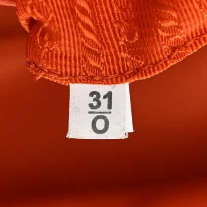 Prada Saffiano Tessuto Nylon Shopping Satchel Orange 7 of 11