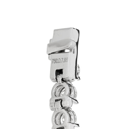 Parker & West by FASHIONPHILE 18K White Gold Diamond 7.86ctw Tennis Bracelet 6 of 6