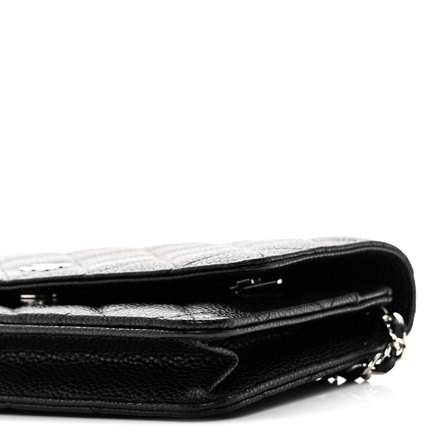 Chanel Caviar Quilted Wallet On Chain WOC Black 11 of 12