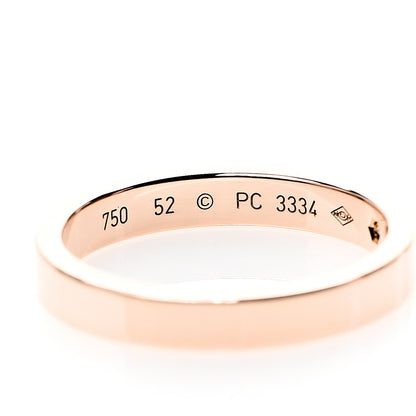 Cartier 18K Pink Gold Diamond 3mm C De Wedding Band Ring 52 6 3 of 4