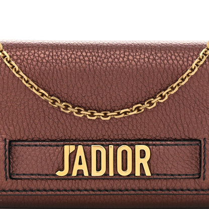 Christian Dior Metallic Calfskin J'adior Croisiere Chain Wallet 7 of 9