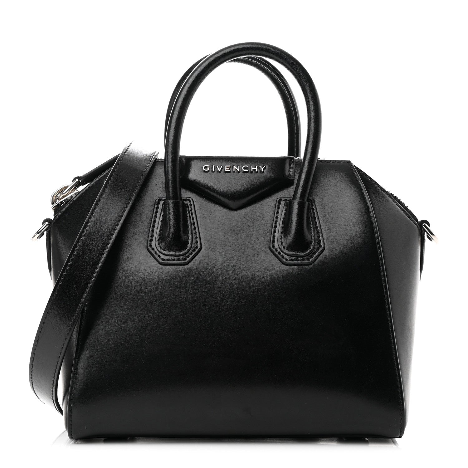 Givenchy Shiny Lord Calfskin Mini Antigona Black 1 of 13