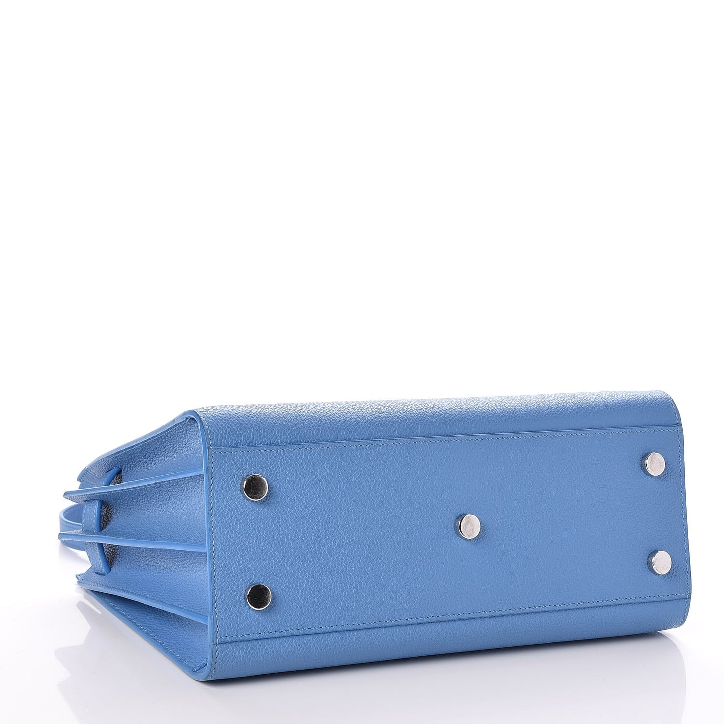 Grained Calfskin Baby Sac De Jour Blue Clair
