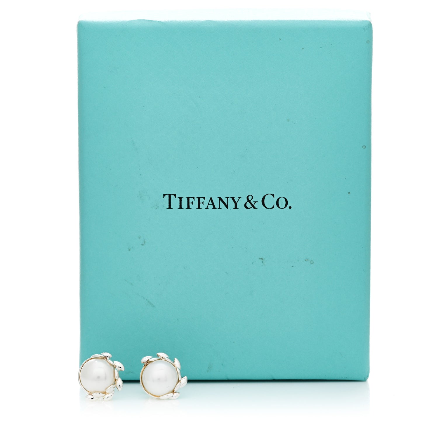 Sterling Silver Pearl Paloma Picasso Olive Leaf Earrings