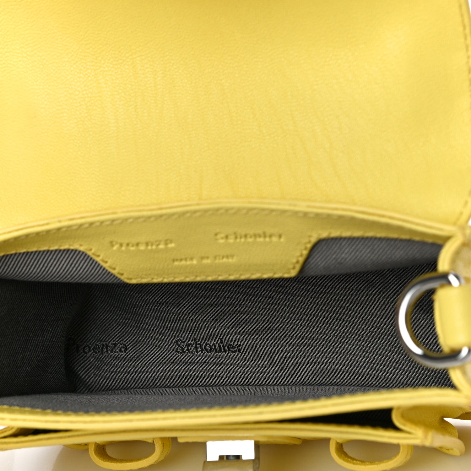 Proenza Schouler Lambskin Micro PS1 Satchel Canary Yellow 5 of 10