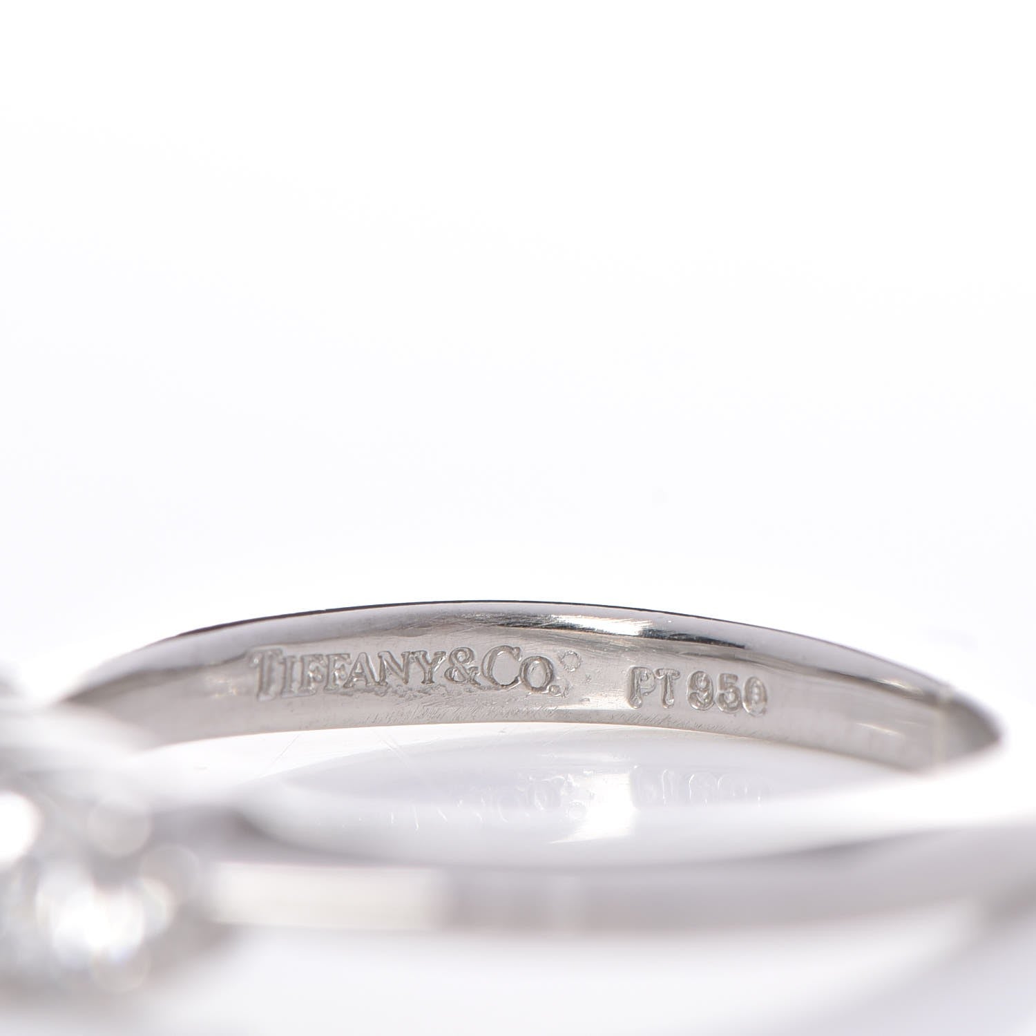 Tiffany Platinum .66ctw Diamond Engagement Ring 49.5 5 5 of 6
