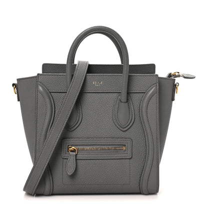 Celine Baby Drummed Calfskin Nano Luggage Kohl 1 of 10