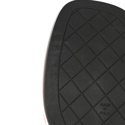 Chanel Crumpled Patent Lambskin Platform Sandals 40.5 Red 9 of 11