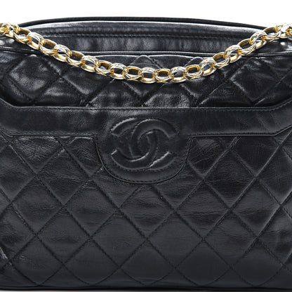 Chanel Lambskin Quilted CC Tassel Camera Case Black 7 of 11