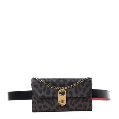 Christian Louboutin Calfskin Leopard Elisa Belt Bag Black 1 of 11