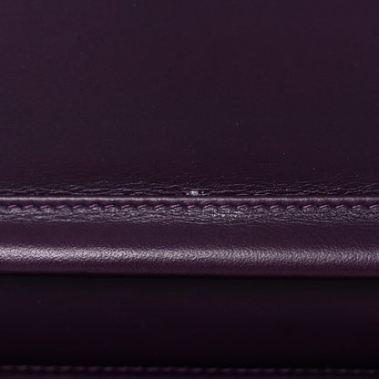 Chanel Caviar Quilted Diamond CC Wallet On Chain WOC Dark Purple 13 of 14