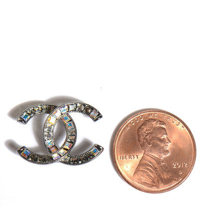 Chanel Crystal Baguette CC Earrings 3 of 5
