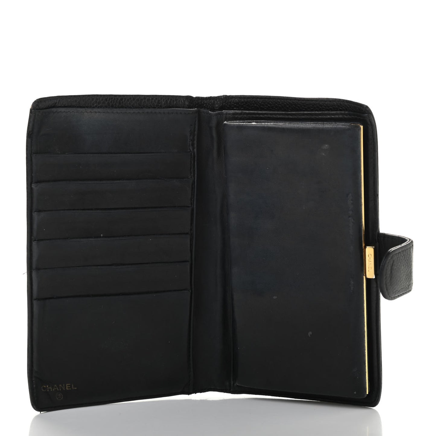 Caviar Timeless CC French Wallet Black