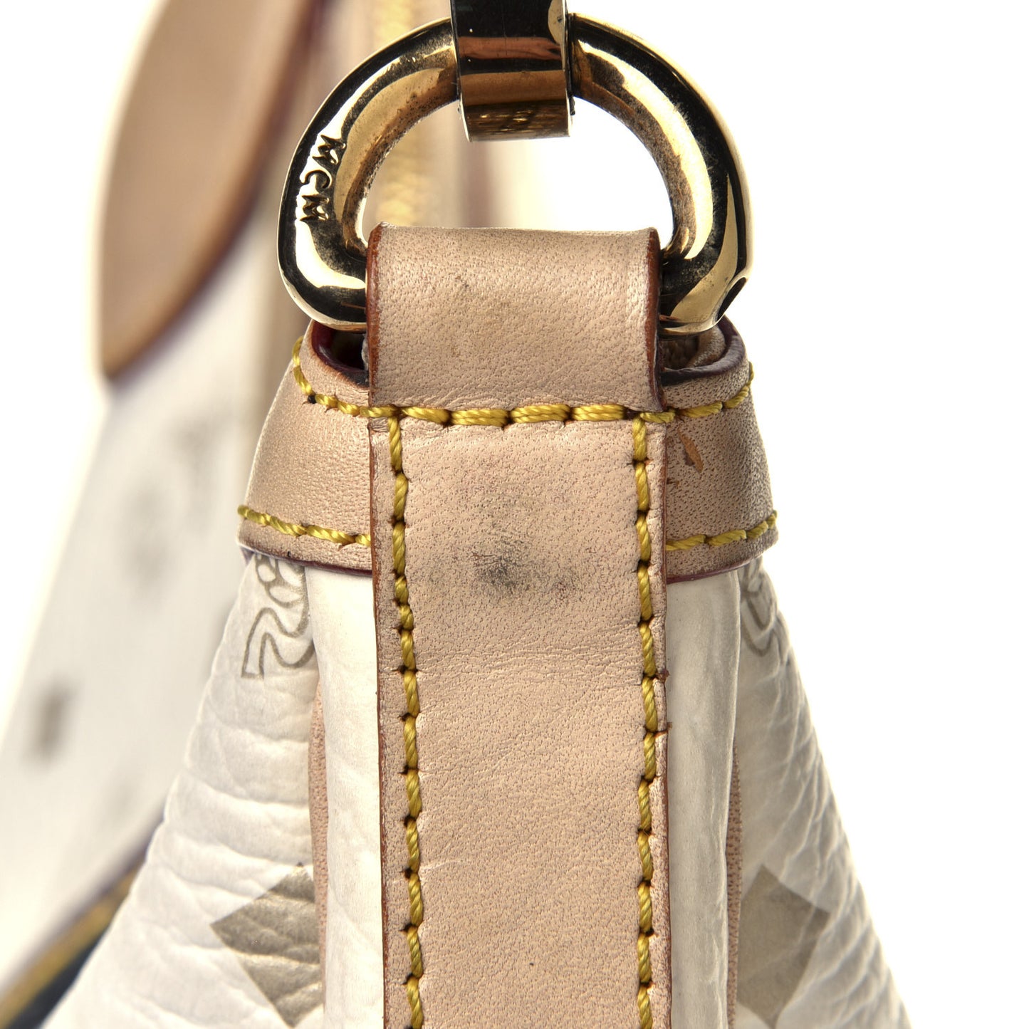 Visetos Striped Hobo White