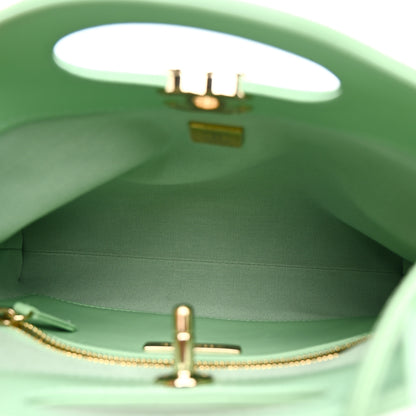 Chanel Shiny Lambskin Quilted Mini 31 Shopping Bag Light Green Light Green 5 of 10