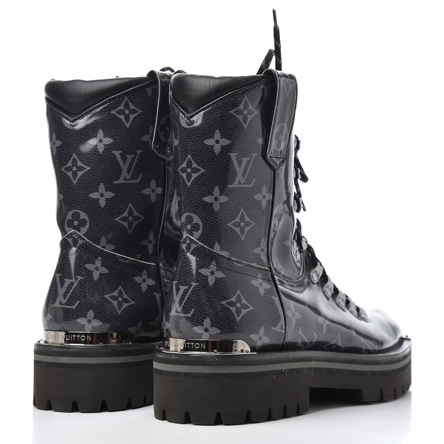 Louis Vuitton Monogram Eclipse Glaze Mens Outland Ankle Boots 9.5 4 of 17