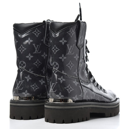 Louis Vuitton Monogram Eclipse Glaze Mens Outland Ankle Boots 9.5 4 of 17