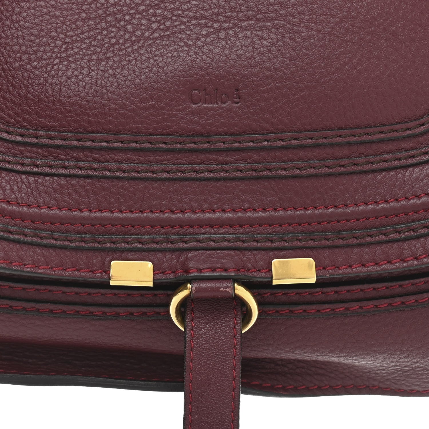 Chloe Calfskin Medium Marcie Satchel Dark Velvet 7 of 11