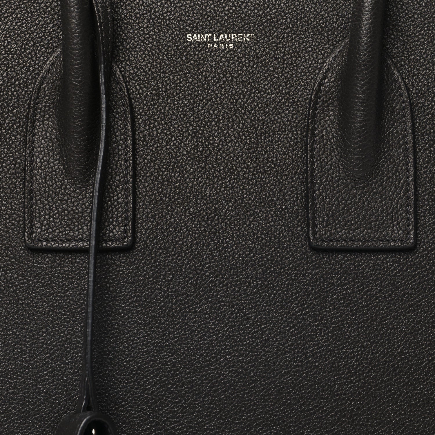 Saint Laurent Grained Calfskin Small Sac De Jour Fog 9 of 11
