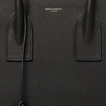 Saint Laurent Grained Calfskin Small Sac De Jour Fog 9 of 11