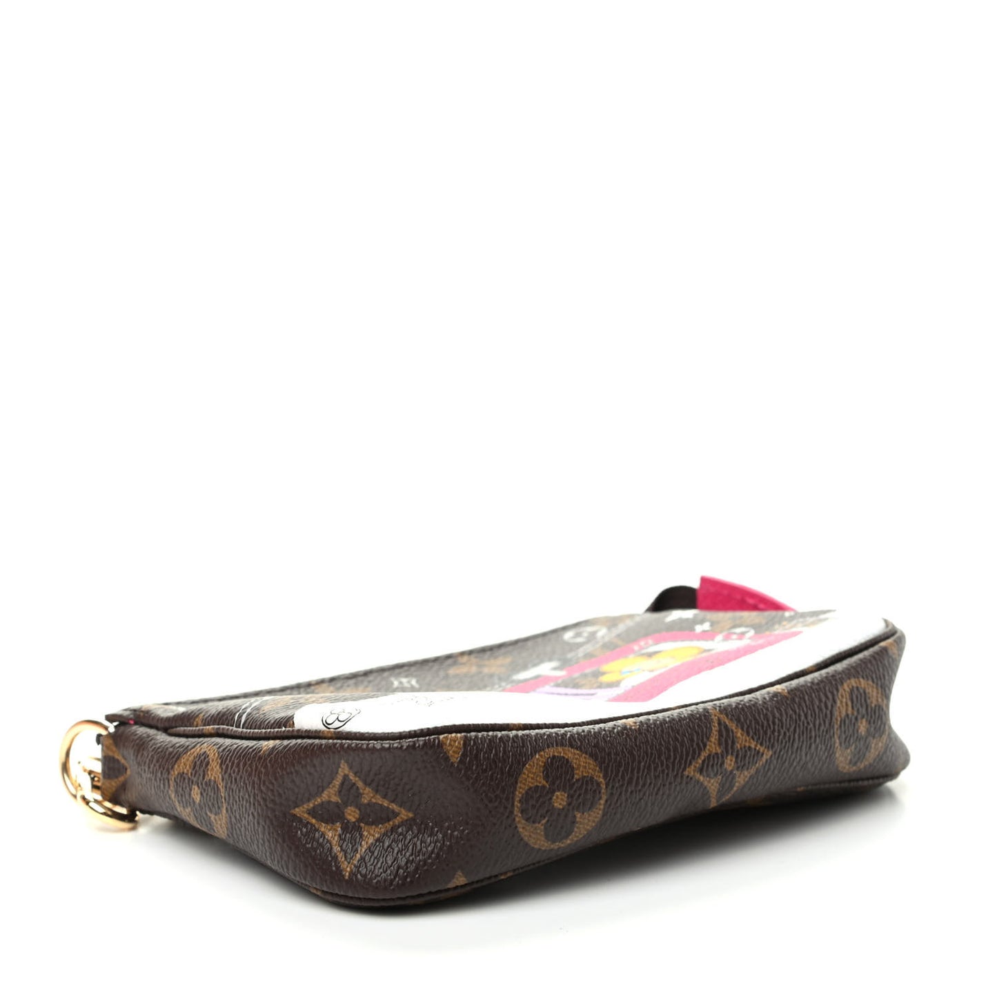 Monogram 2019 Christmas Animation Mini Courchevel Pochette Accessories Fuchsia